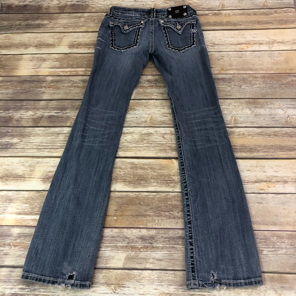 Miss Me jeans bootcut women’s size 27 light wash - Picture 5 of 8